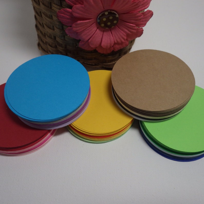 Circles Circle Die Cuts You Choose Color 30 Piece Set Etsy