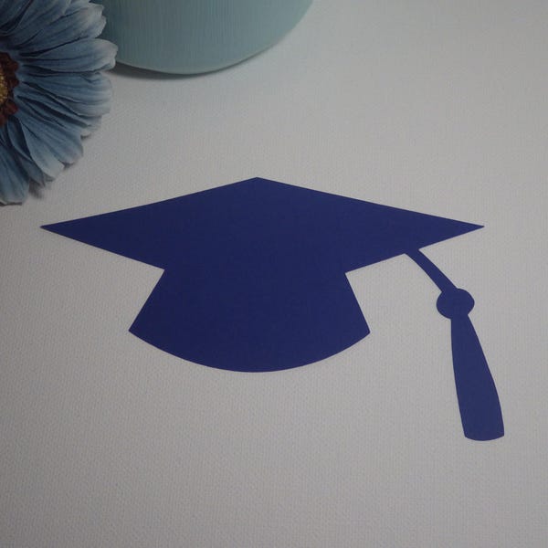 Graduation Cap Die Cuts - 20 PC -  5.5 X 3.41 - Choose your Color(s)! - Custom Orders Welcome! VTC-0323