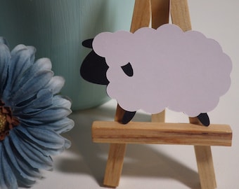 Sheep die cuts, 24 PC - baby shower, scrapbooking, Embellishments, Decorations, Gift Tag, Card Making, Invitations, Favors, Crafts VTC-0046