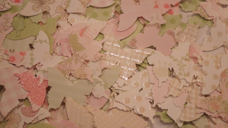 punches crafts etc scrapbooking embellishments 100 piece confetti parties card making Designer paper butterfly mix die cuts