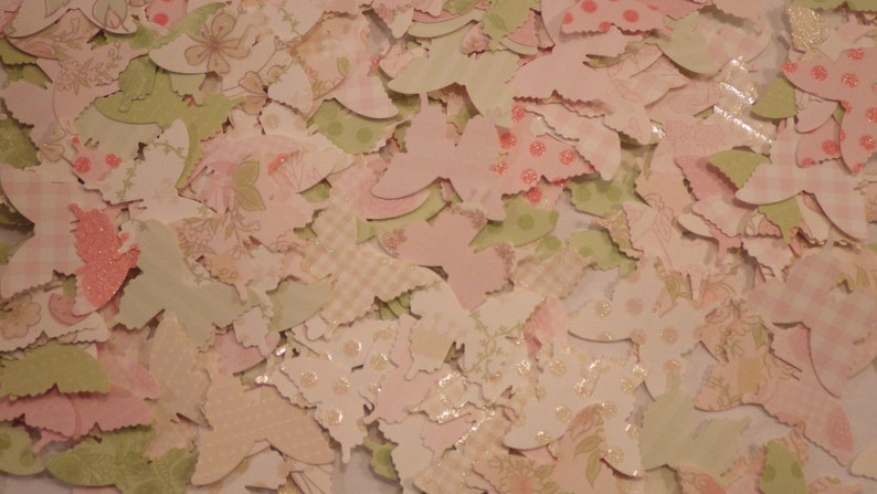 punches crafts etc scrapbooking embellishments 100 piece confetti parties card making Designer paper butterfly mix die cuts