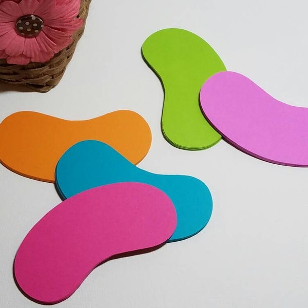 Jelly Bean Die Cuts, Candy Die Cuts - Choose colors and Size - Custom Orders Welcome - Fast Shipping - VTC-0245