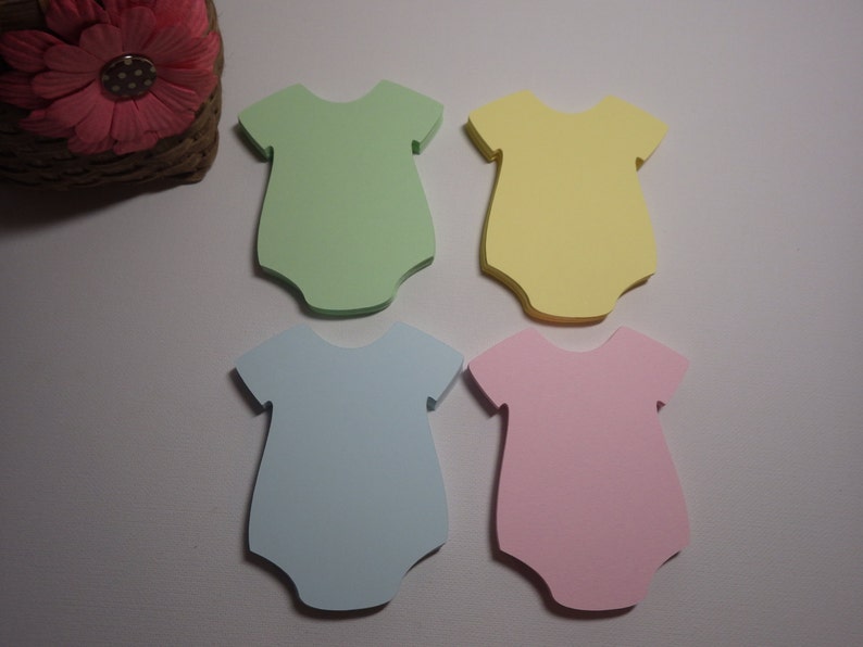 Baby Onesie Die Cuts XL 20 PC Set Baby Shower Decorations Etsy