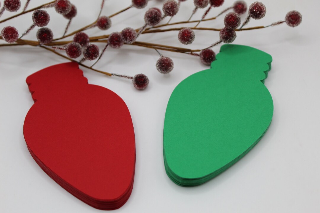 Christmas Light Die Cuts Christmas Tags Christmas Ornament Wish Tree