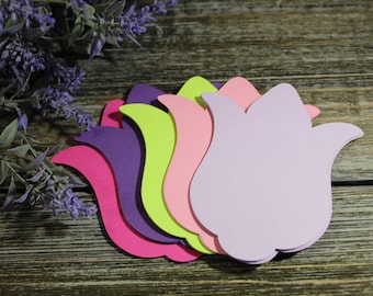 Tulip Flower Die Cuts - Spring Flowers - 30 PC Set - 3.389 X 4 inch - Custom Orders Welcome! -  VTC-0542R