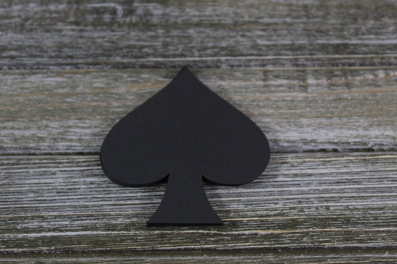 Poker Die Cut Shapes - Card Shapes - Heart - Club - Spade - Diamond - 60 PC Set - 3.5 X 4 inch - Custom Orders Welcome! VTC-0477 image 6