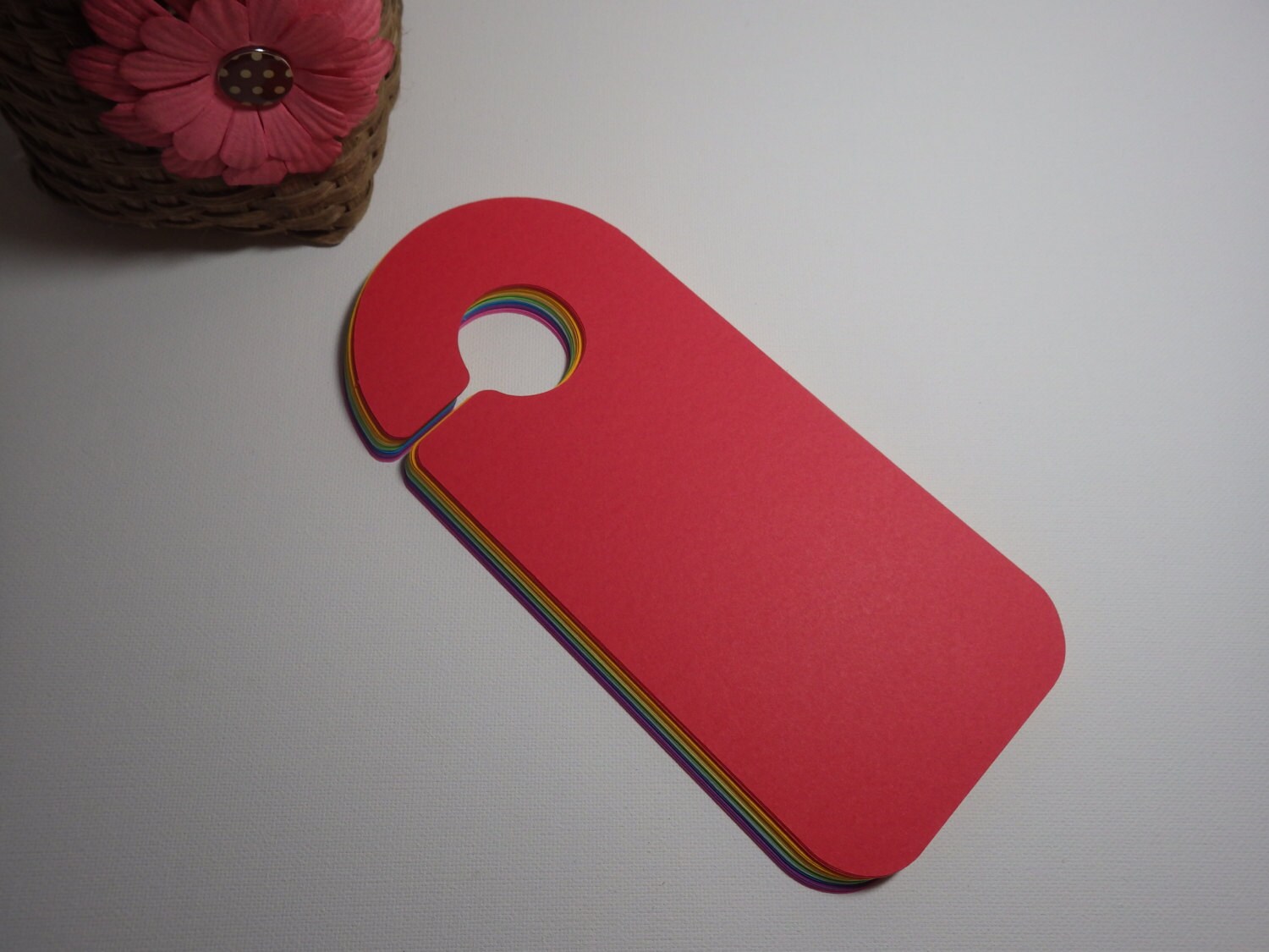 Cardstock Die Cut Door Hangers 30 Pc Set Kids Crafts Etsy