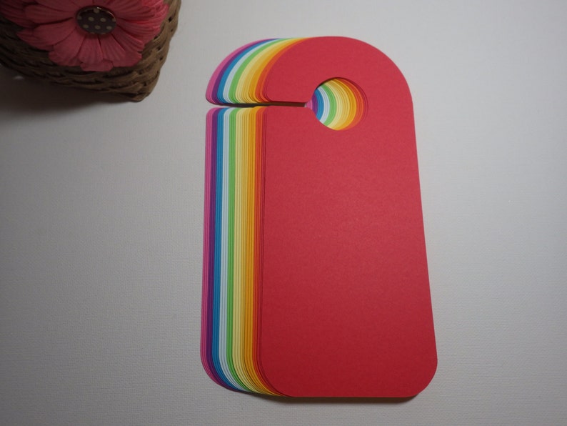 Cardstock Die Cut Door Hangers 30 Pc Set Kids Crafts - Etsy