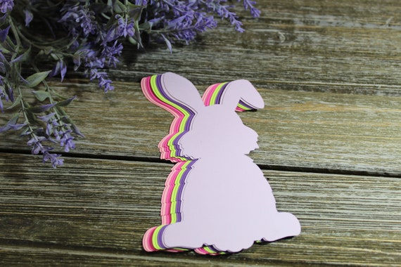Bunny Die Cuts- Rabbit Die Cuts - Spring - Easter - 30 PC Set - Custom Orders Welcome! - VTC-0546