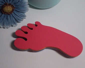 Feet - Foot Die Cuts - 66 PC Set - 2.5 X 5.18 inches - Bulletin Boards - Crafts - File Folder Games - Embellishments - VTC-0267