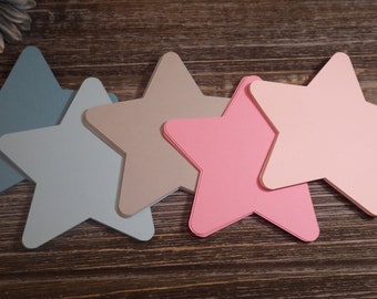 Chunky Star Paper Die Cuts - Baby Stars - Stars - 30 PC - 3.65 X 3.5 inch - Custom Orders Welcome! VTC-0408