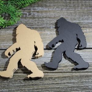Big Foot Die Cuts - Sasquatch Die Cuts - 20 PC Set - 3.893 X 5.5 - Custom Orders Welcome - VTC-0535