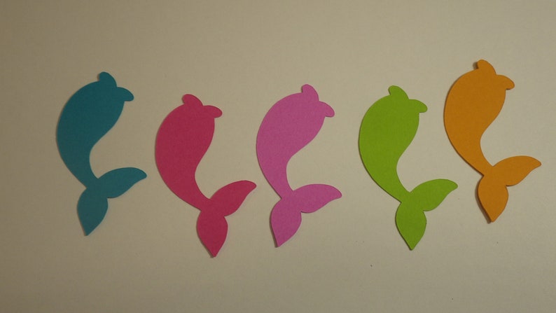 Custom Orders Welcome Confetti 1.263 X 1.5 inch 200 PC Set VTC-0410 Mermaid Tail Die Cuts