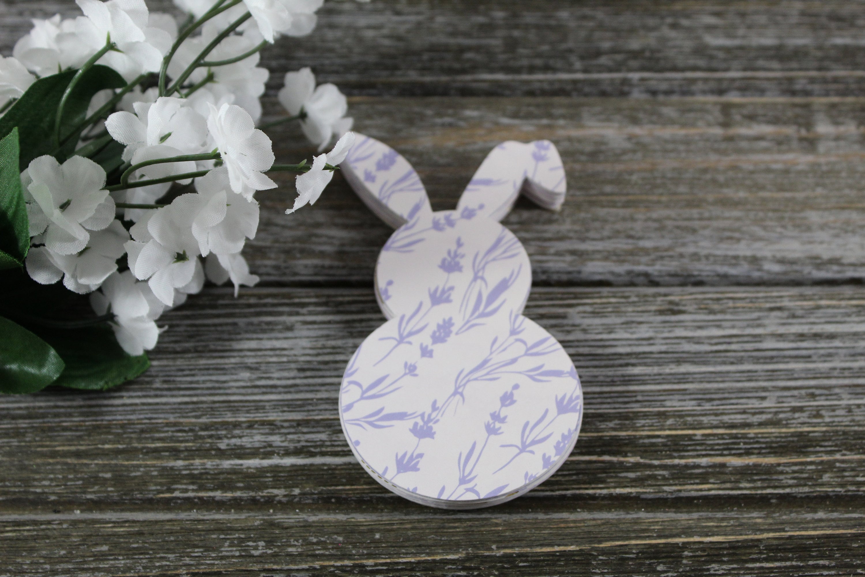 Designer Floppy Ear Bunny Paper Die Cuts - Rabbit Die Cuts - 30 PC