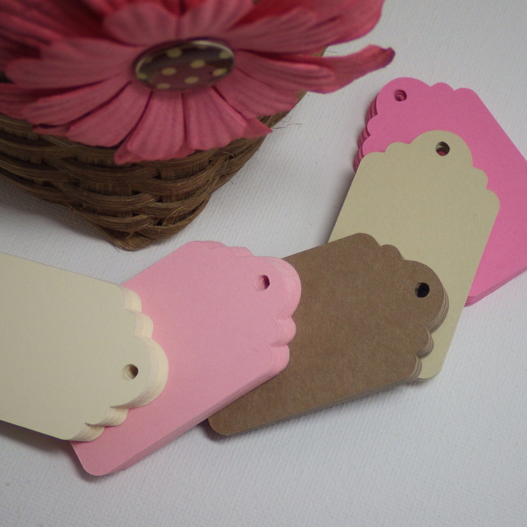 Medium Gift Tag Die Cuts - Price Tags - 25 Piece - Your Choice of Color ...