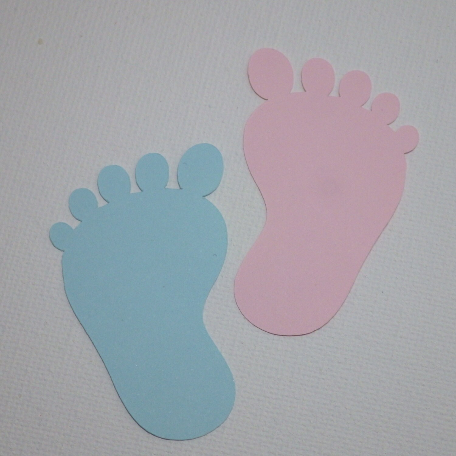 Baby feet Die Cuts Set of 100 PC 2 inch X 2.92 inch Baby