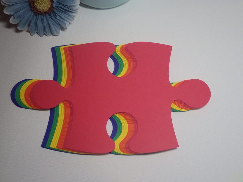 Puzzle Piece Die Cuts 30 PC Set 7.5 X 5.03 Bulletin - Etsy