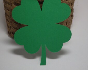 Shamrock Die Cuts - Four Leaf Clover Die Cuts - 30 Piece Set - 3 X 3.62 - VTC-0029