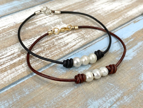 Leather anklet diy deals