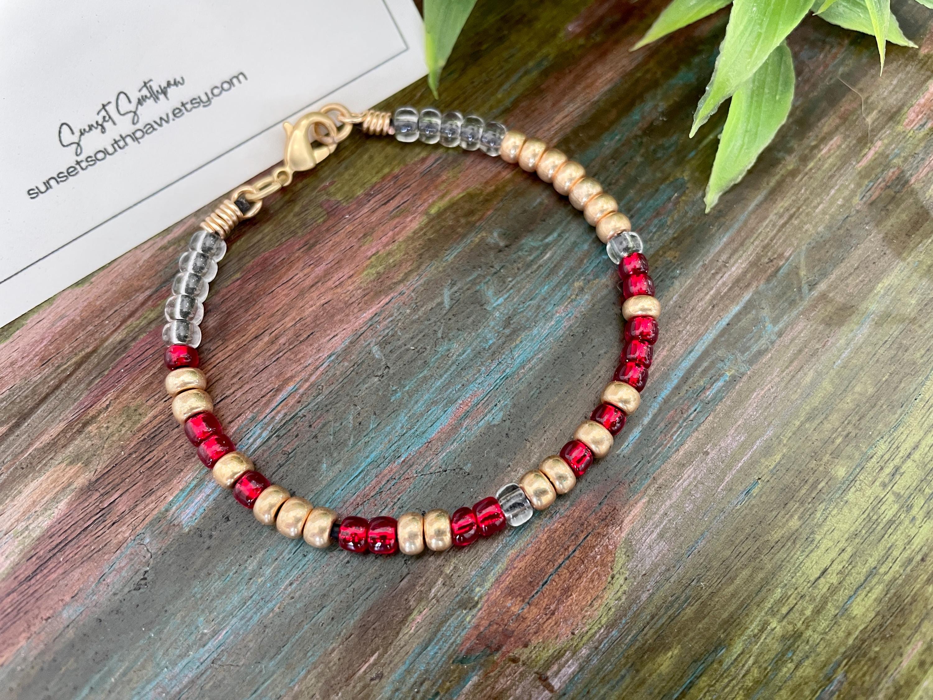 Proud Marine Mom Morse Code Bracelet, Supportive Jewelry, Deployment Gift, Military Mom Gifts, Proud Mom Bracelet, Custom Color Length
