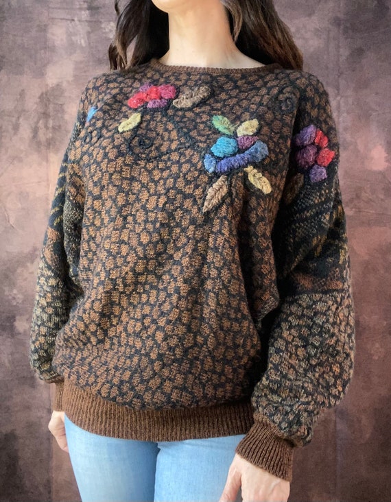 Womens vintage 1980s floral - Gem