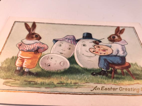 Rare Early 1900/'s Unused Easter Postcard