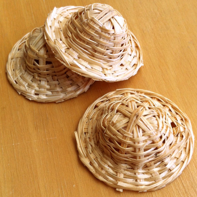 Mini Bamboo Hat Etsy