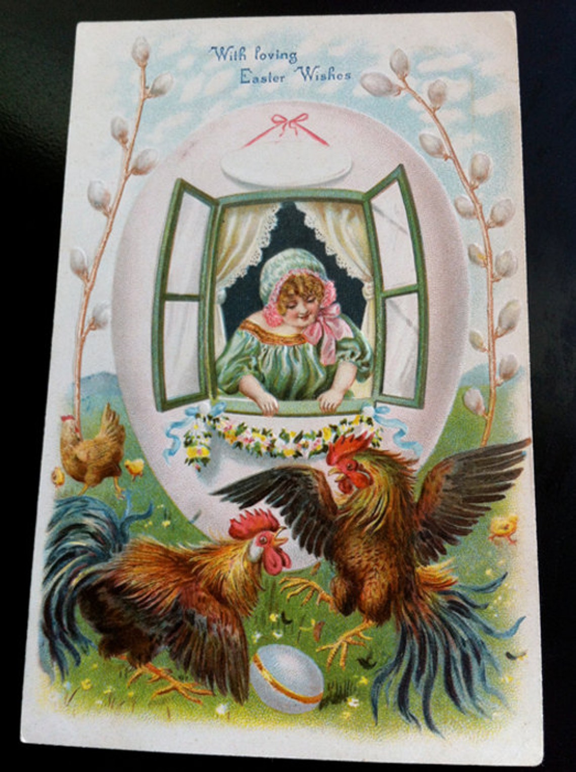 Vintage German Easter Post Card Etsy