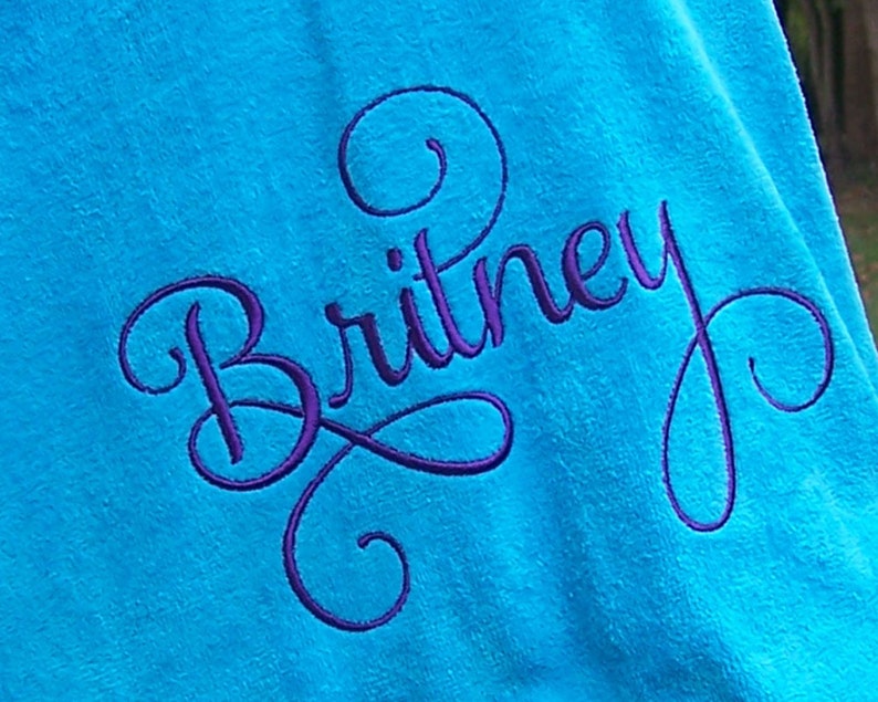 EXTRA LARGE Monogrammed Beach Towel Personalized Beach Towel Etsy