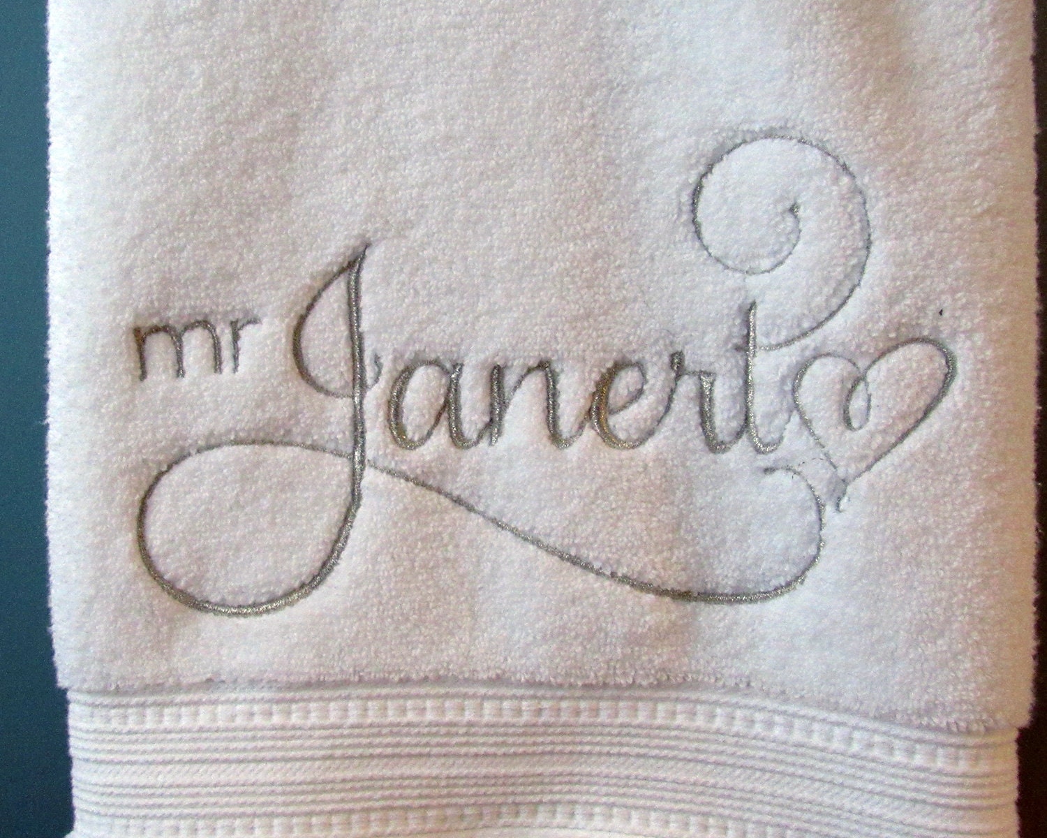 Mr and Mrs Bath Towels Custom His and Hers Bath Towel Set Etsy