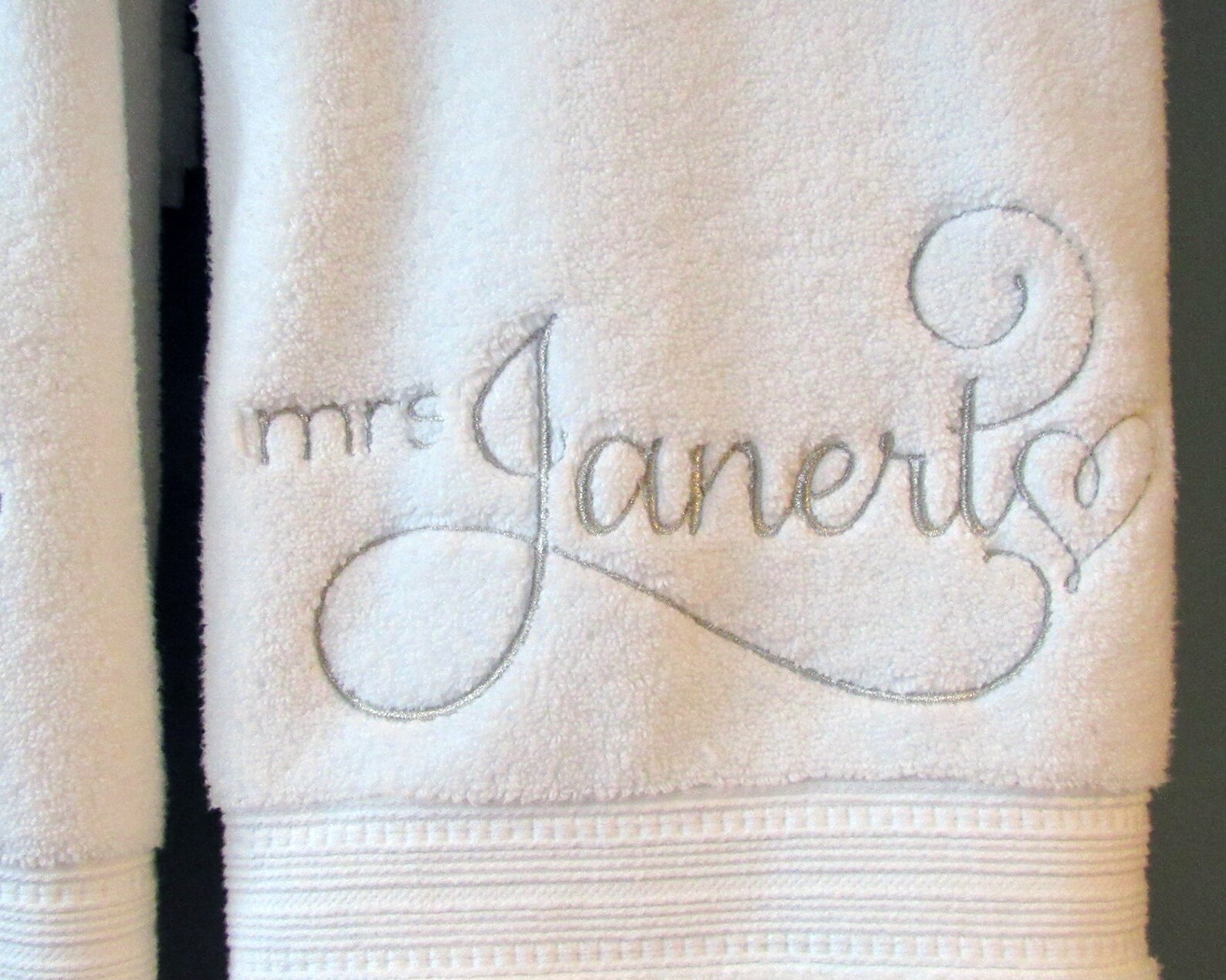 Mr and Mrs Bath Towels Custom His and Hers Bath Towel Set Etsy