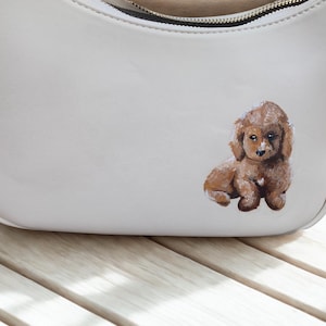 Custom Pet Portrait Purse – Realistic Hand-Painted Dog or Cat Art on Your Bag | Unique Gift for Pet Lovers | Animal Painting on Purse