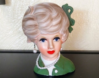 barbie head vase