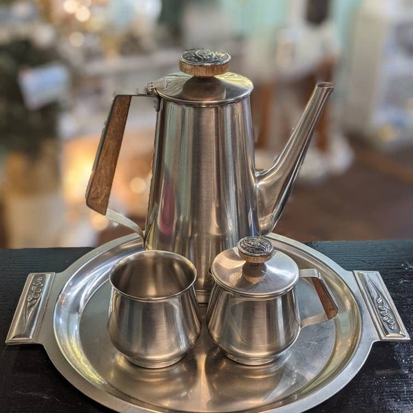 Vintage Rogers Insilco Stainless Coffee Set