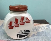 Vintage Fire King Vitrock Sugar Shaker