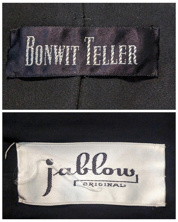 Vintage Black and White Jablow Originals Bonwit T… - image 6