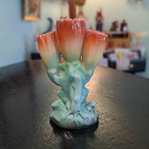 Vintage Czech Ceramic Flower Bud Vase
