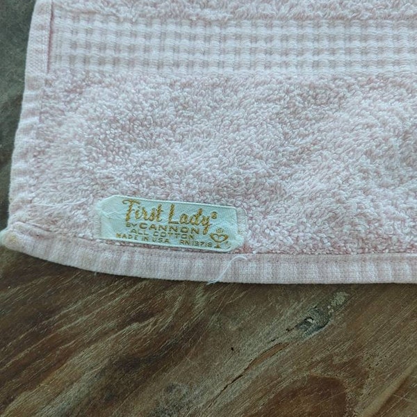 Vintage Pink First Lady by Cannon Terry Hand Towel
