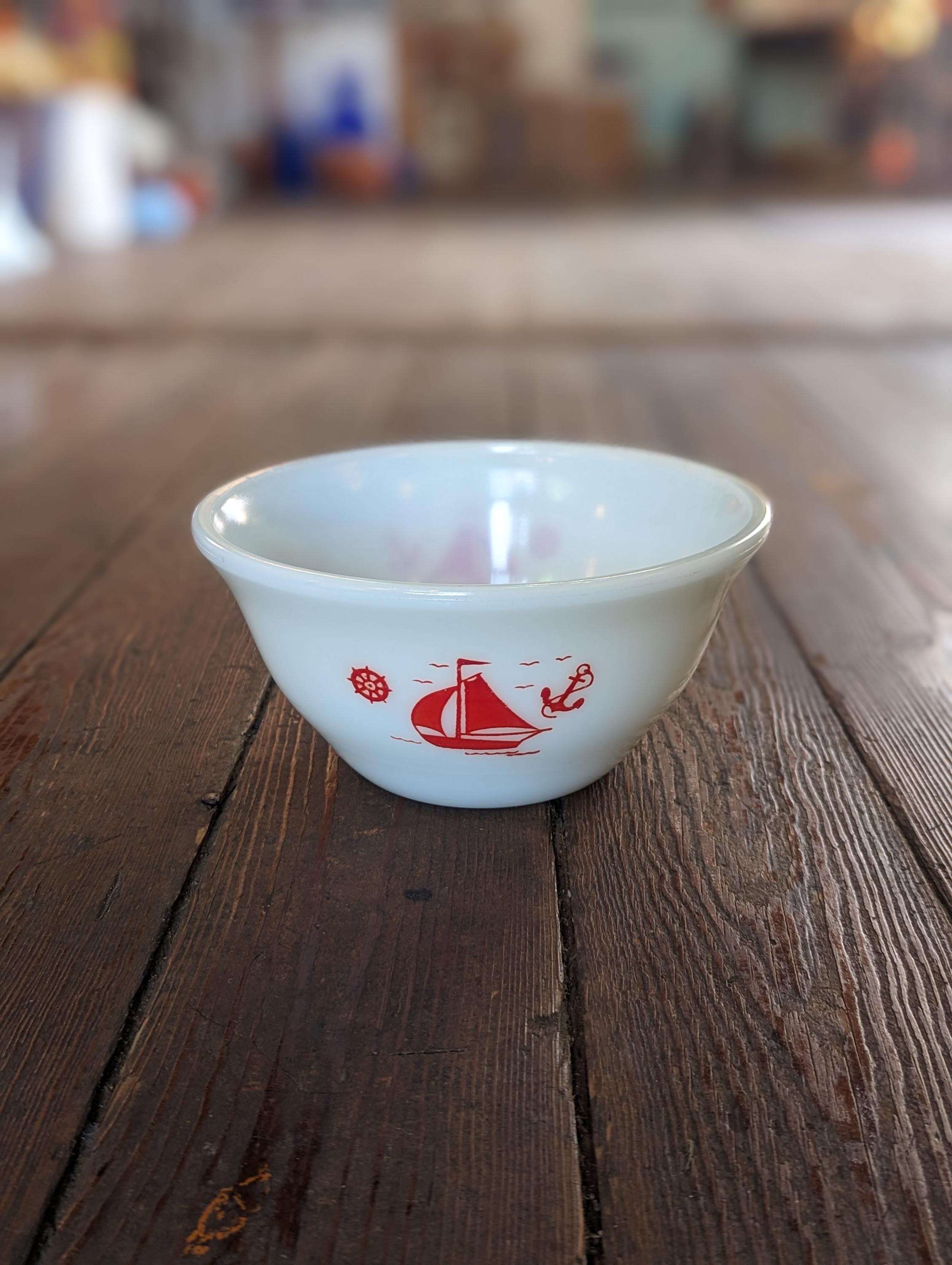 信頼も厚い Mckee Vintage Milk 1/8 9 Bowl- Mixing Sailboat Glass テープ・マスキングテープ