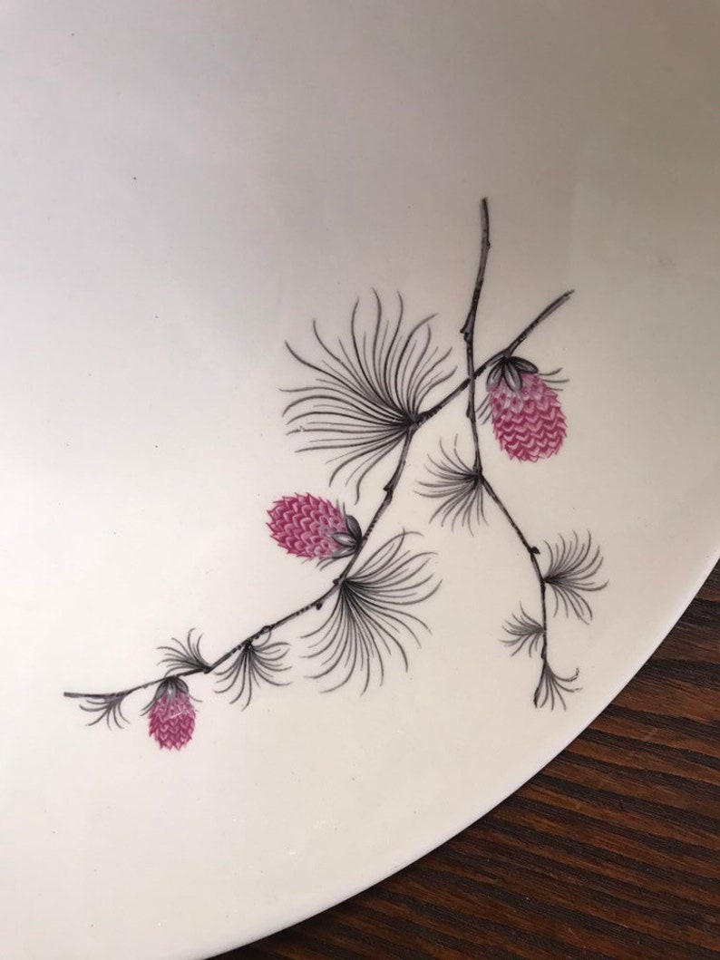 Vintage Wild Clover Canonsburg Pottery Serving Bowl