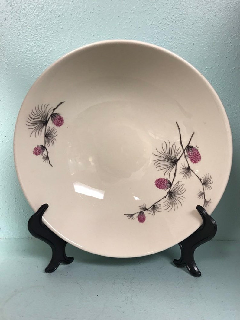 Vintage Wild Clover Canonsburg Pottery Serving Bowl