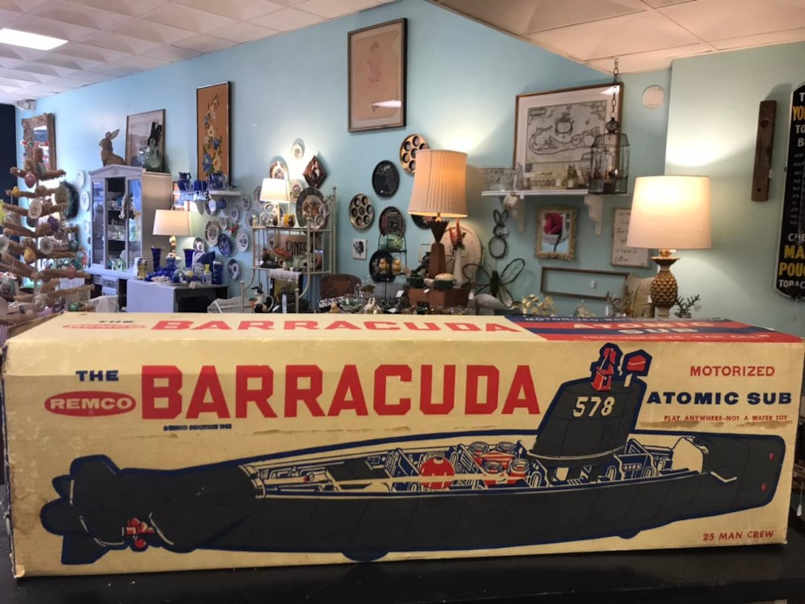 Vintage Remco Toy Barracuda Atomic Submarine with Original Box Etsy