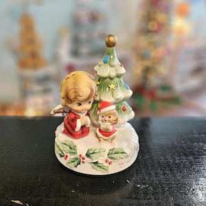 Vintage Josef Originals Angel Christmas Music Box