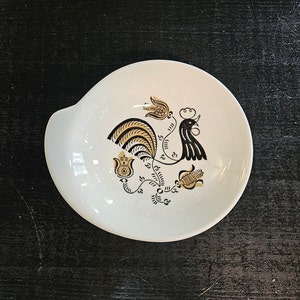 Vintage Royal China &quot;Good Morning&quot; Rooster Lugged Cereal Bowl- 7.25&quot;