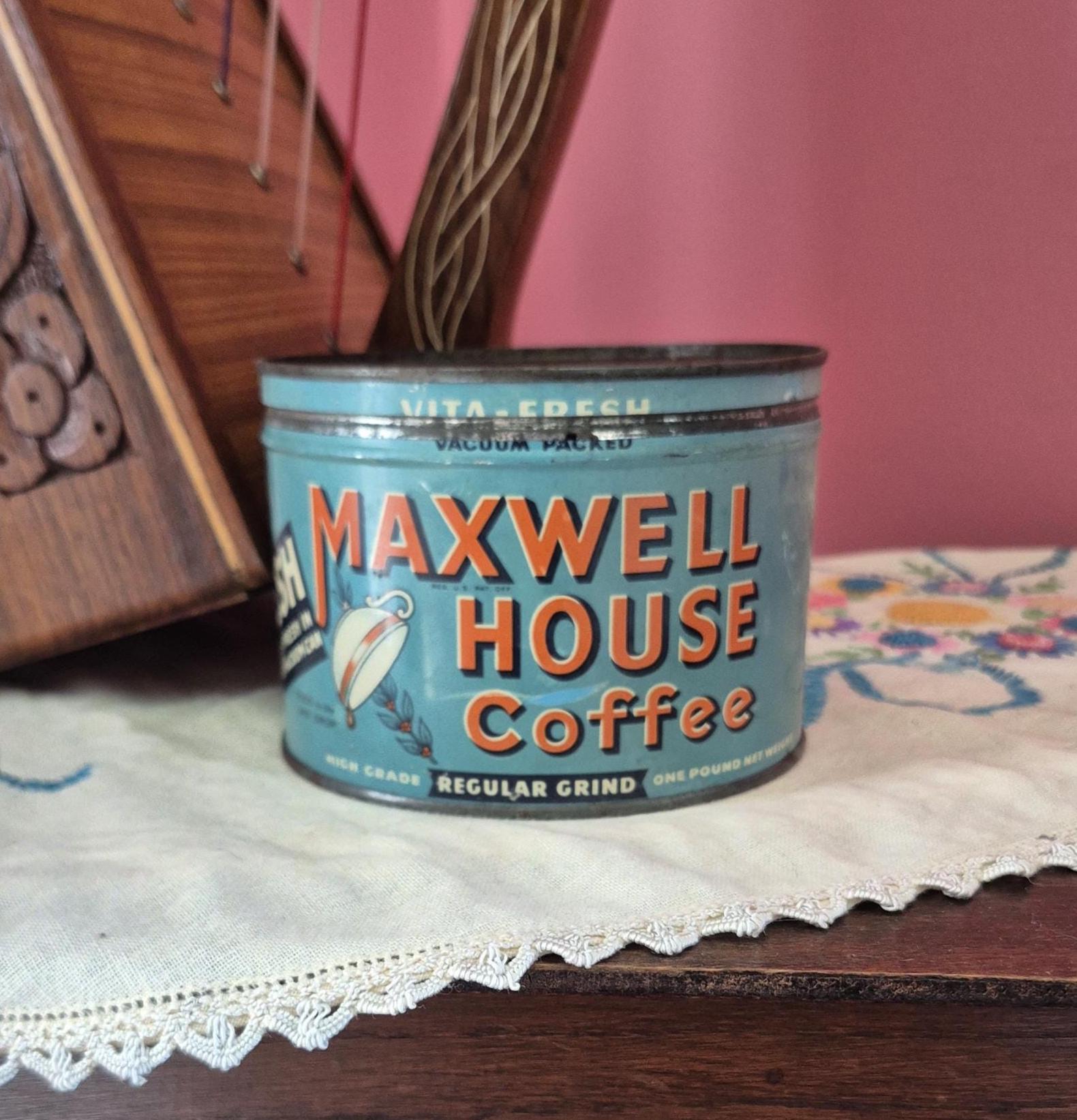 Maxwell House Coffee Can - Etsy