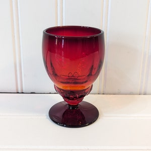 Vintage Amberina Martinsville Moondrops Glass
