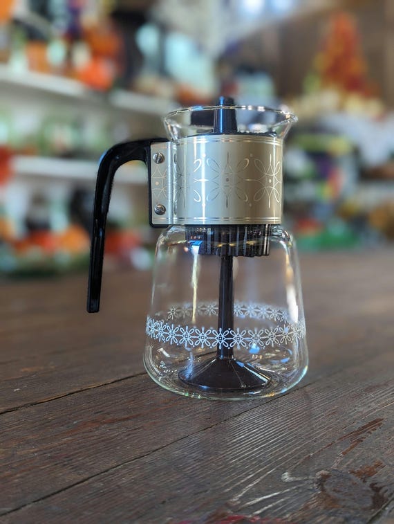 Vintage Atomic Daisy Cory Glass Coffee Carafe - Etsy