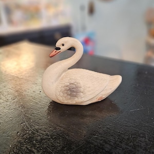 Vintage Celluloid Swan Figurine