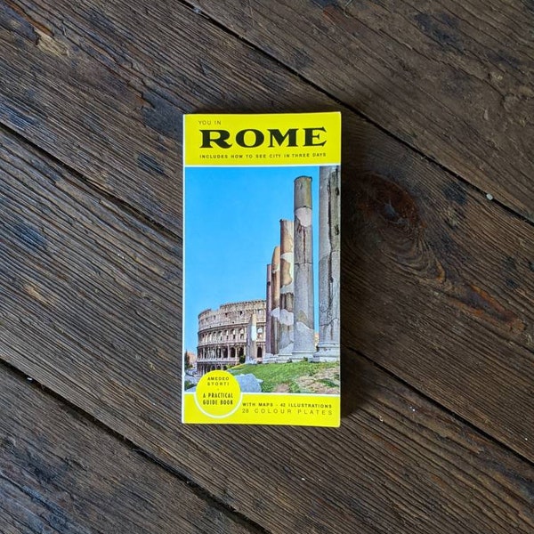 Vintage Rome Travel Guide Book