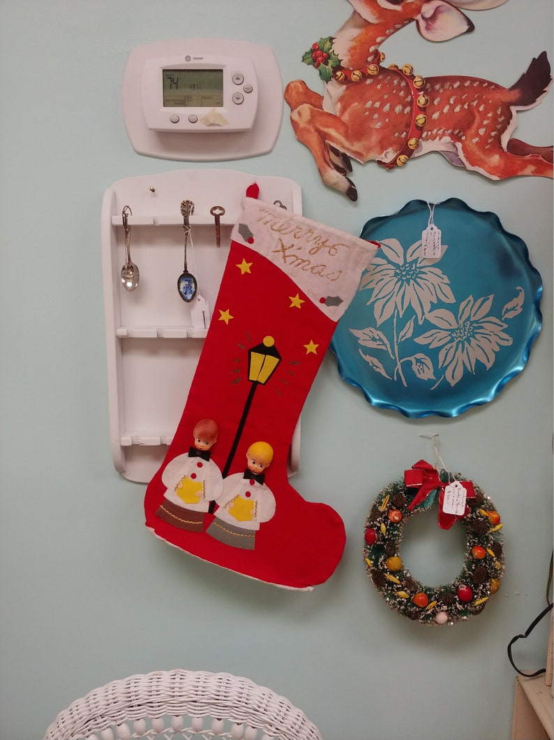 Vintage Japan Felt 3-D Choir Boy Stocking